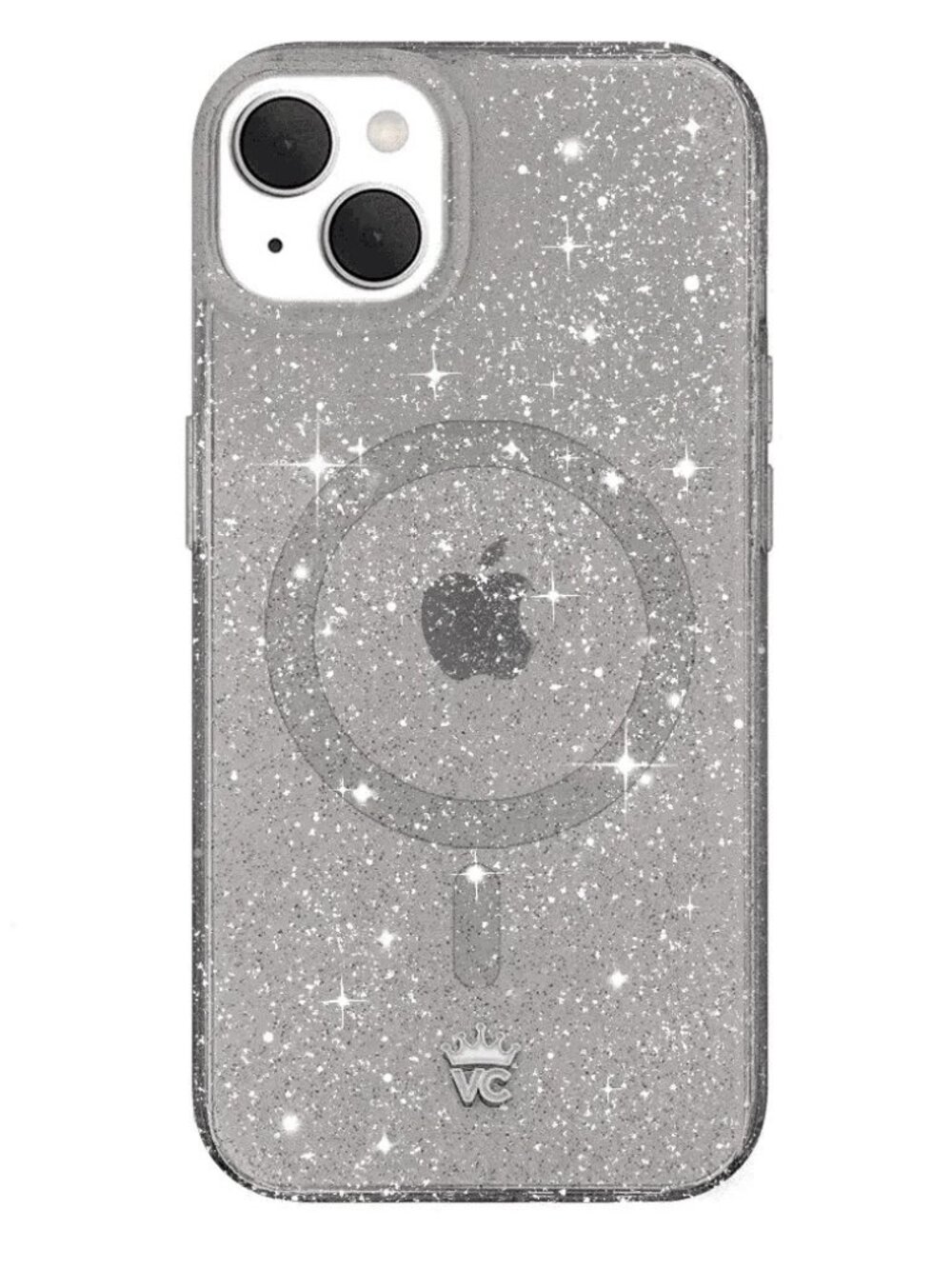 Gray Stardust Glitter Sparkle Velvet Caviar iPhone 15 Case